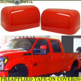 Torox 2008-14 2015 2016 FORD F250 F350 F450 Mirror COVERS PQ/M7236 RACE/VELOCITY RED