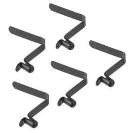 PATIKIL 8x5mm Kayak Paddle Snaps, 5 Pack Tent Pole Push Button Spring Clips Steel Hollow Button Locking Tube Single Pin for Kayak Paddle Tent, Black