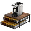 Coffee Pod Drawer Holder Capsule Storage Organizer 2 Tier Coffee