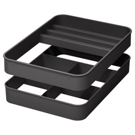 NINKA Eins2top 5004.90 41514 Separation System Set, Drawer Organiser for Cleaning Products, Plastic, Dark Grey, Silver, Cleaning Agent Set