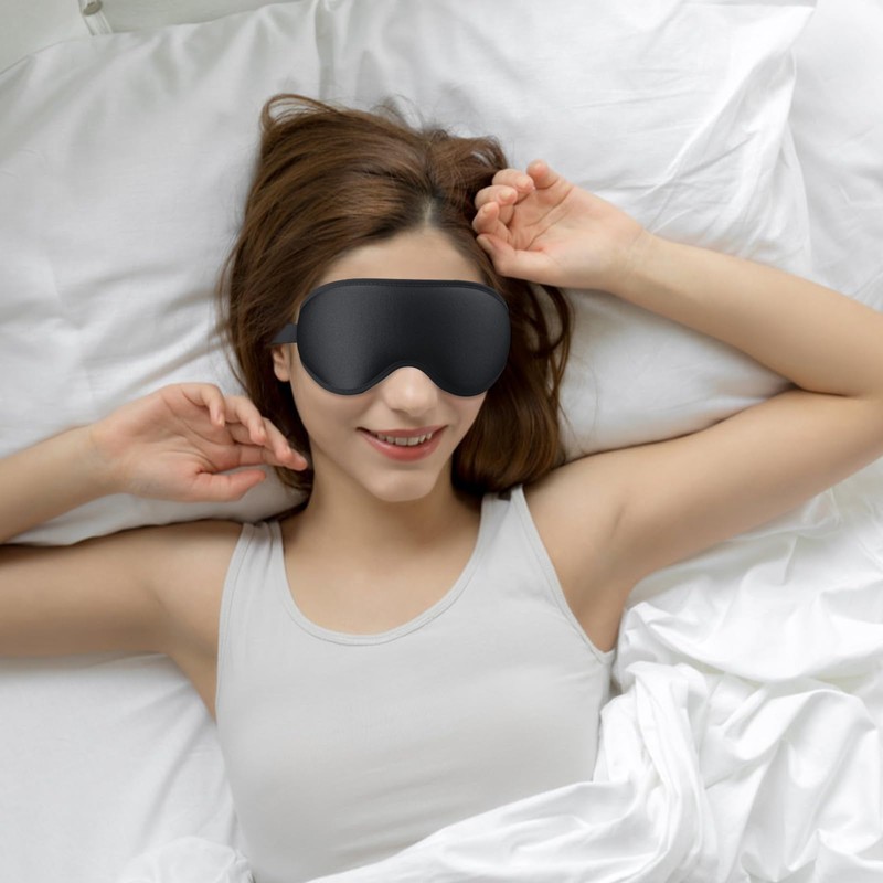 SUSNUAN Eye Mask for Sleeping, 3D Contoured Eye Mask, Sleep
