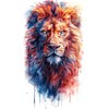 5 Sheets Temporary Lion Tattoos Animal Tattoos Arm Tattoos AI