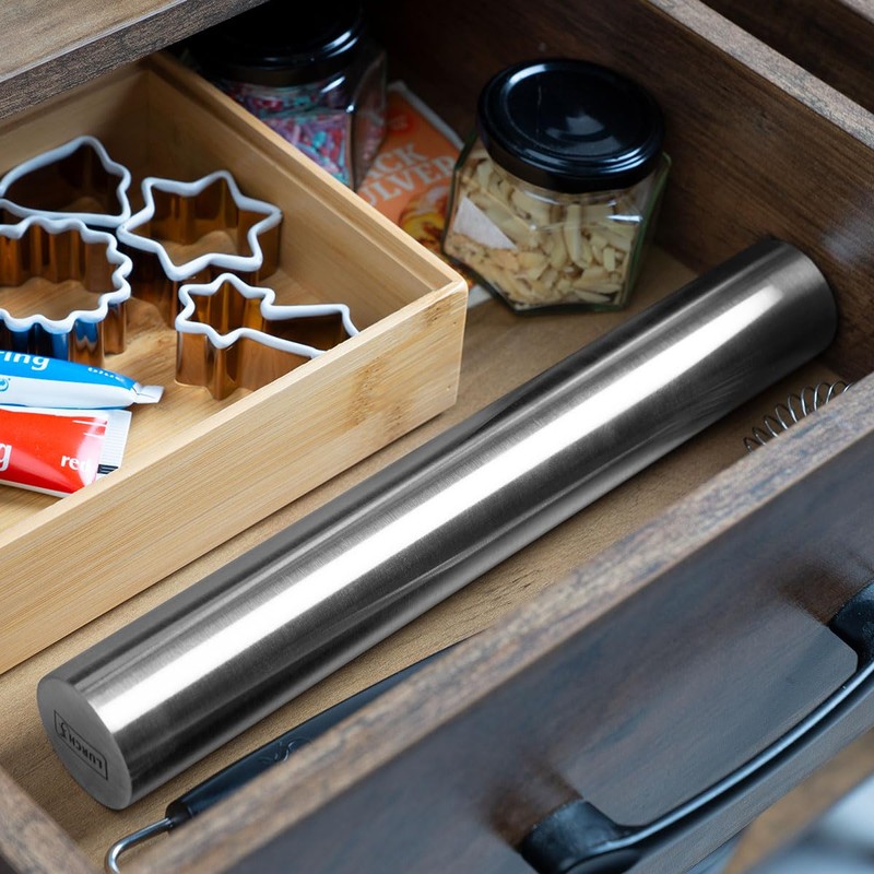 LURCH Rolling Pin Baking Tray Stainless Steel 18/10 26 cm