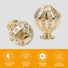 MOROBOR Sphere Rhinestone Drawer Knob, 4pcs Zinc Alloy Gold Cabinet