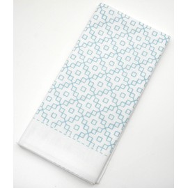 Yokota Daruma Sashiko Cloth Sashiko Fabric - Pre-Printed Sashiko Sampler - White with English Instruction Inside (White Dahlia)