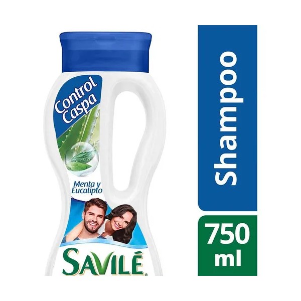 Shampoo Control Caspa Menta y Eucalipto 750ml Savilé