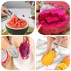 Mango Slicer, Silver Mango Cutter Tool, Stainless Steel Microblades Watermelon