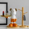 Bear Storage Tray Cute Resin Decorative Funny Trendy Bear Sculptures