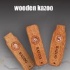 Fsocpen Wood Kazoos,Kazoo Musical Instruments with 10 Membranes,Beginners of Musical