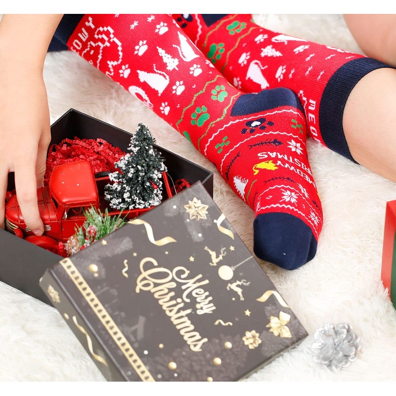 IRISGOD Funny Christmas Socks for Men & Women - Novelty