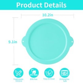 Silicone Lid Compatible with KitchenAid 2QT Ice Cream Mixing Bowl and 5QT Stainless Steel Bowl, Dishwasher Safe, Microwave Up to 200°C (392°F), Freezer Safe (Not Included)