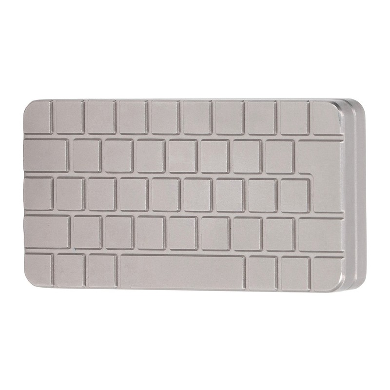 Magnetic Push Slider Computer Keyboard Printing Metal Fingertip Push Card