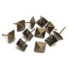 Unxuey 50pcs Upholstery Tacks, Furniture Decorative Thumbtacks, Antique Push Studs