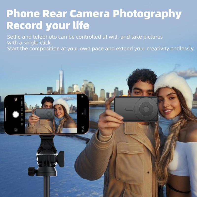 Phone Vlog Selfie Monitor Screen,4K Magnetic Back Camera Selfie Monitor,Using