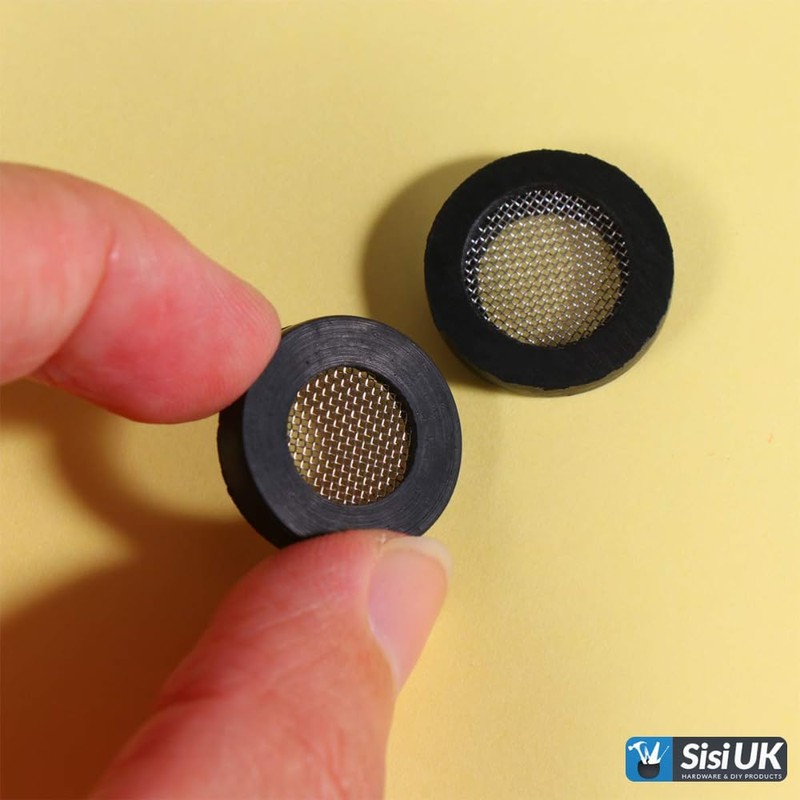 SISI UK Inlet Hose Filter Mesh Washers 3/4" Universal Tap