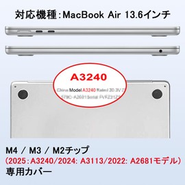 PRODELI Case [New Ultra-Thin] For MacBook Air 13.6 Inch Exclusive Texture Cover Clear M3 M2 Chip 2024 2022 Compatible Model Number A3113/A2681 Scratch Resistant Stylish Lightweight