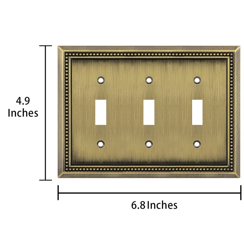 Henne Bery Sunken Pearls Heavy Duty Decorative Wall Plate Switch