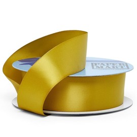 Antique Gold Double Face Satin Ribbons 7/8" X 50 Yards