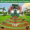Solar Animal Repellent,Ultrasonic Cat Repellent Outdoor with Motion Sensor,Waterproof Deer
