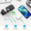 CCCEI Wall Mount Power Strip with USB Ports, Under Desk