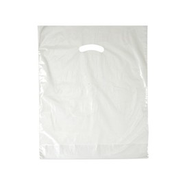 Pack Of 500, 15 x 18" x (With 4" Bottom Gusset) Solid Clear Super Gloss Recycled Plastic Bags 1.25 Mil Made In Usa