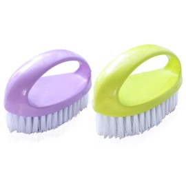 Nail Brushes for Cleaning Nails - TRACOMPAN 2PCS Professional Nail Cleaning Brush with Firm Nylon Bristles & Ergonomic Grip | Deep Clean Scrubber for Mechanics Gardeners Hand Under Nails Toes