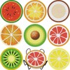 8 Pcs Diamond Paintings Fruit Coasters with Holder for Adults