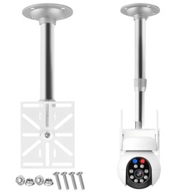 Vertical Mast Mount Camera Mount Wall Expandable Holder for Surveillance Camera Outdoor Universal Corner Mount for Security Outdoor Camera Security Camera