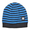 Inter Cappello Cuffia Rigato con Interno in Morbido Cotone, Logo