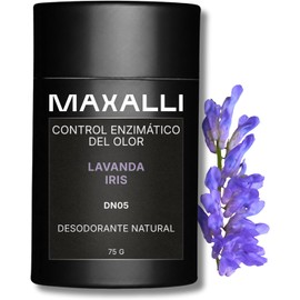 Desodorante Natural Lavanda e Iris en Barra Para Axilas y Cuerpo Sin Aluminio, Sin Bicarbonato Vegano, Zero Waste, Unisex 75 g No Mancha La Ropa Control Enzimático del Olor