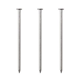 60pcs Hardware Nails, 3 Inches Nickel Plated Hanging Nails, Wall Nails for Hanging, Wood Nails, Long Nails (3 In)