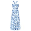 GRACE KARIN Women Halterneck Sleeveless Flowy Summer Beach Party Maxi