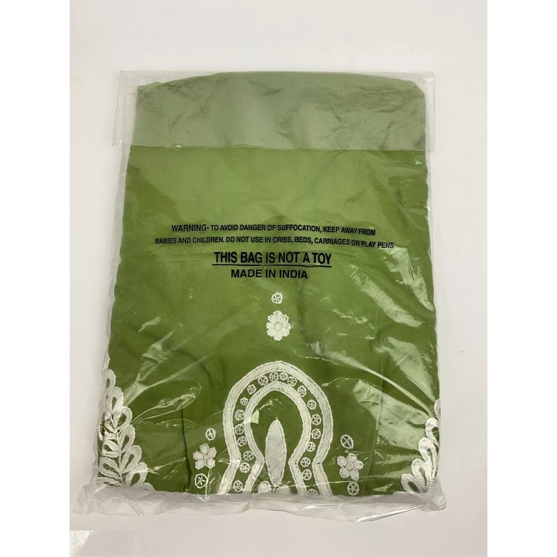 Serena and Lily Baby sling Green Embroidered Boho Scandinavian Large