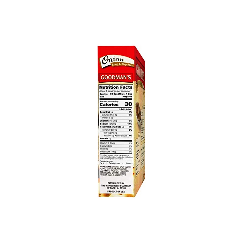 Goodman's Onion Soup & Dip Mix KFP 2.75 Oz. Pack