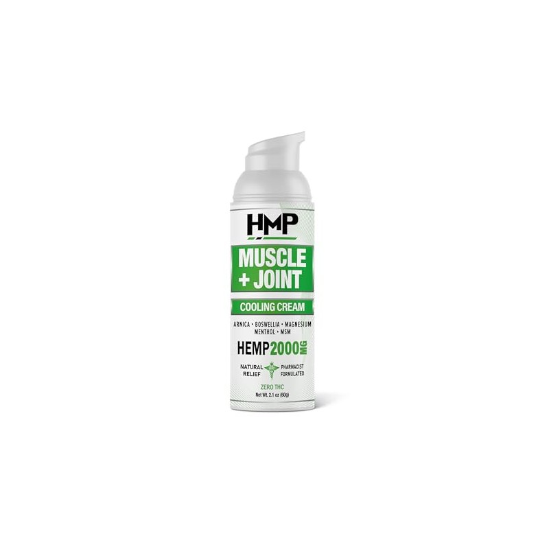 Hemp Cream Muscle & Joint Support 2000MG with Menthol for