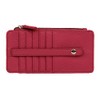 Julia Buxton Vegan Leather Pik-Me-Up® Thin Card Holder Red