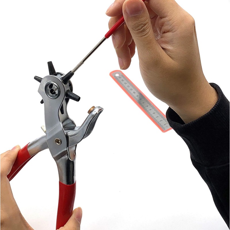 Adorox Heavy Duty Belt Hole Puncher for Leather – 6