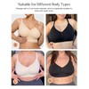 Wireless Supportive Bras for Women-Full Coverage Long-Lined Sleep Bra for