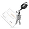 kwmobile Key Yo-Yo with ID Clip – Key Ring Extendible
