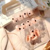 24Pcs Valentines Press on Nails Short Square Fake Nails with