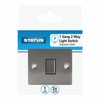 Status Stainless Steel Light Switch 1 Gang 2 Way, Screw