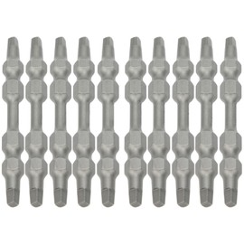 10Pcs Square Screwdriver Bits DoubleEnd Electric Magnetic Industrial Supplies 6.35mm