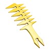 WOONEKY 1Pc Retro Styling Comb for Men Golden Multi Function