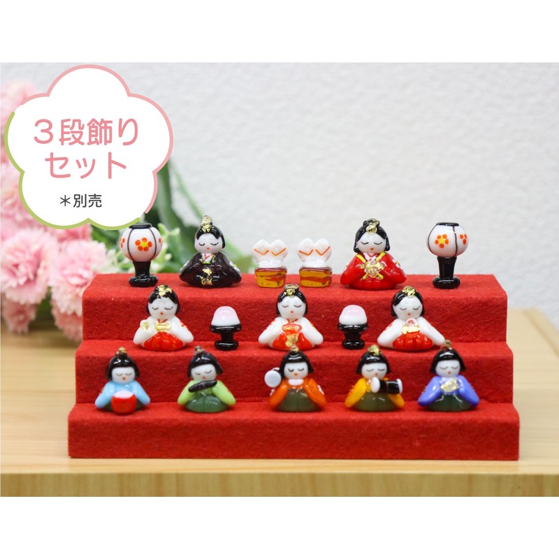 Glass Square Lovely Glass Hina Doll Binding Shoes Small