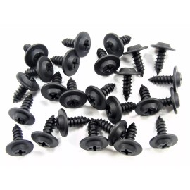 SFS For Jeep Interior Screws- #10 x 1/2" Long Flat Top- 1/2" Head- 25 screws- #204