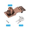 PATIKIL Keyed Hasp Locks, 2 Pack 2.5 Inch Twist Knob