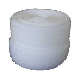 White 25mm Sew-on Hook & Loop Tape Alfatex® Brand supplied by the Velcro Companies - Various Lengths (Length: 2m)