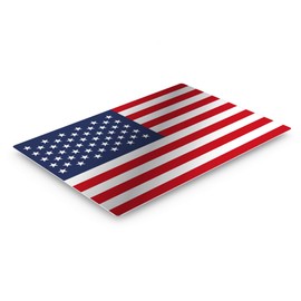 Smile Art Design American Flag Glossy Metal Wall Art Metal Print United States Wall Decor USA Flag Home Decor-%100 Made in The USA- 8x12