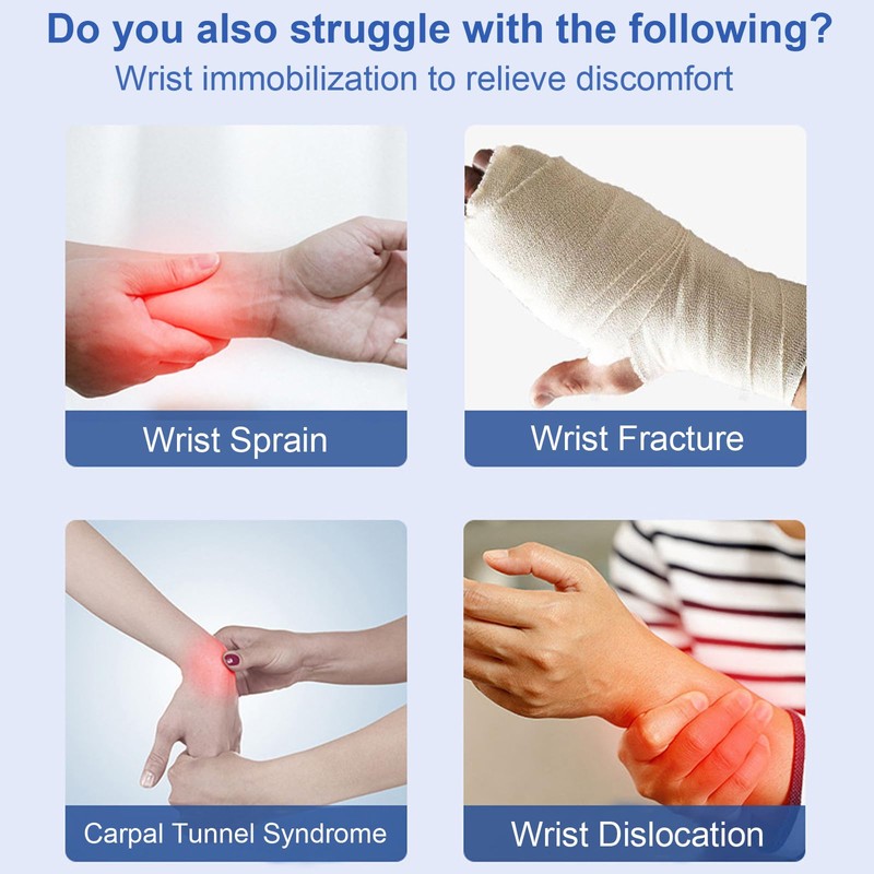 Forearm & Wrist Support Brace Splint, Forearm Immobilizer Brace Splints