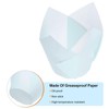 sourcing map 100pcs Tulip Cupcake Liners Greaseproof Baking Cups Paper